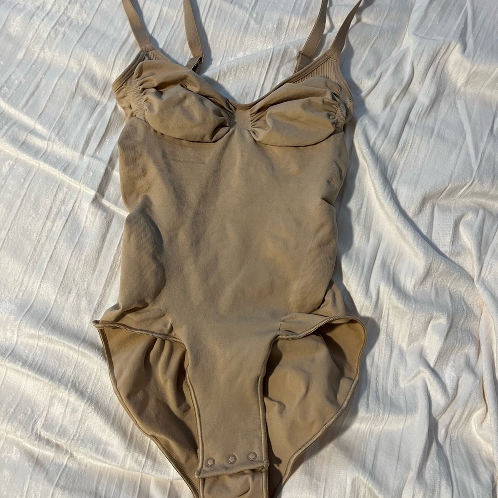 SKIMS Tan Shapewear Bodysuit